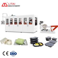 Machine de fabrication de barquettes en plastique PP/PS/PET/PVC efficace avec moteur servo et télécommande, prix compétitif