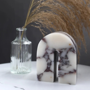 Bandeja de mármol Calacatta Viola moderna, vela impermeable pulida, joyería, plato de aperitivos para Hotel, mesa de fiesta, exhibición, decoración del hogar - Product Image 4