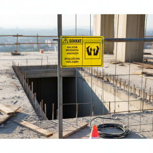 Panneau de signalisation de danger pour balcon, escalier et gaine d'ascenseur, en plastique, ne pas s'approcher - Product Image 3