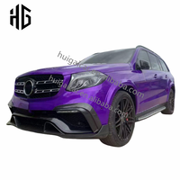Nouveau kit carrosserie modifié style B en fibre de carbone, lèvre de pare-chocs avant, diffuseur arrière, spoiler à visser pour Mercedes GLS450 GLS63 W166 2016-2019