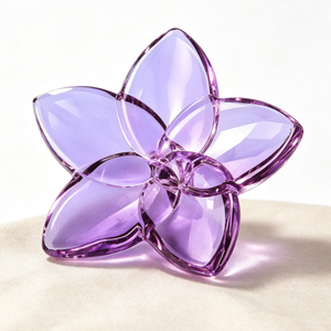Adornos de Flores de Cristal al por Mayor, Estilo Nórdico, Flores de Cinco Pétalos, Decoración para el Hogar, Adornos de Mesa, Múltiples Colores - Product Image 5