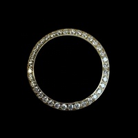 Ghiera per Orologio in Acciaio Inossidabile 316L Completamente Incastonata con Diamanti Rotondi Argentati, Adatta per Orologi Meccanici di Lusso MOD da 41mm