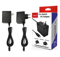 Adaptateur secteur pour console de jeu NS avec prise EU/US, chargeur pour N Switch 2.6A, alimentation USB pour N-Switch, adaptateur de voyage