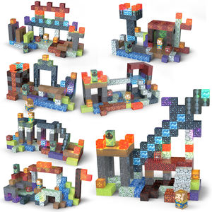 Blocs de construction magnétiques de 2 cm avec lumières, jouets STEM Montessori, <span class=keywords><strong>cubes</strong></span> d'empilage sensoriels pour <span class=keywords><strong>les</strong></span> enfants de 3 ans et plus, cadeau pour <span class=keywords><strong>les</strong></span> tout-petits - Product Image 4
