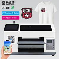 Nueva Impresora UV Multifuncional A3 2 en 1 con Cortador para Parches de TPU, Logotipos, Impresión UV DTF para Camisetas y Fundas de Teléfono
