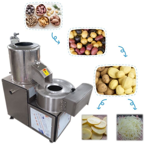 Machine à éplucher le taro facile à nettoyer, machine électrique pour laver et éplucher les pommes de terre, éplucheur multifonction pour pommes de terre - Product Image 5
