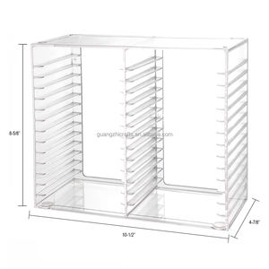 Soporte de exhibición de discos de vinilo acrílico de escritorio soporte de <span class=keywords><strong>registro</strong></span> de álbum de acrílico Marco de almacenamiento de acrílico transparente organizador de colección - Product Image 5