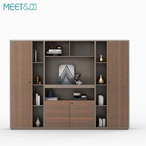 Modern Luxury Convertible Steel Office Cupboard Large Capacity Modular Open <b>File</b> Cabinet with Luxury <b>Storage</b> Panel Style - Product Image 6