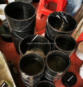 Bester Preis Haustier Katzen und Hunde Schüssel Beige Travertin Marmor Schüssel - Product Image 5