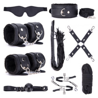 BDSM menottes balle bouche collier Sm Bondage Gear cuir esclave fétiche adulte Bdsm Bondage Kit ensemble pour Couple