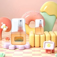 Macaron en plastique pour animaux de compagnie de 30ml, petit vaporisateur à brume fine, emballage cosmétique coloré, mini bouteille distributeur de lotion de voyage avec pompe