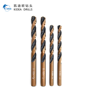 Đầu khoan xoắn titan đen mài hoàn toàn KIDEA TOOLS/Đầu khoan <span class=keywords><strong>HSS</strong></span> phủ TiCN để khoan tốc độ cao trong hợp kim cứng - Product Image 1
