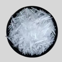 Cristaux de menthol naturel 99% Menthol en forme d'aiguille de menthe Glace de menthol CAS1490-04-6 Extrait de menthe 99% Cristaux de L-menthol