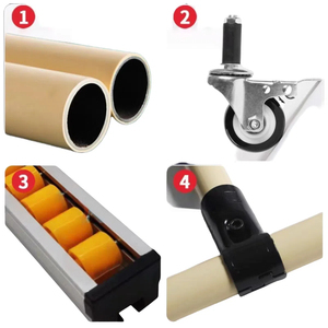 Aochen צינור מרוכבים זרימה מתלה גישה קלה מדפים נוחה מדפים מחסן תעשייתי - Product Image 5