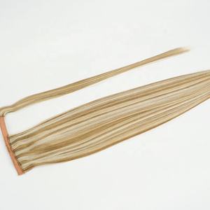 Unprocessed Virgin Brazilian Remy Hair Ponytail Extension 100g Straight Body Wave Deep Wave Water Wave <b>Wig</b> Clip Natural Human - Product Image 2