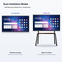 Écran plat interactif 4K personnalisé OEM ODM Google EDLA Android 16 8 Go 128 Go Tactile 40 points Caméra 48 MP Usine avec plus de 20 ans d'expérience 65 75 86
