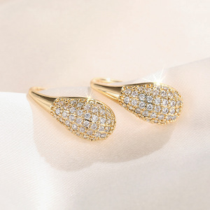 Teardrop Hook Earrings for Women <b>French</b> Style Daily Wear Ear Accessories - Product Image 6