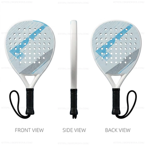 Raqueta <span class=keywords><strong>de</strong></span> Pádel Profesional <span class=keywords><strong>de</strong></span> 38 mm, Fabricada con Fibra <span class=keywords><strong>de</strong></span> Carbono y EVA, para Entrenamiento <span class=keywords><strong>de</strong></span> Adultos - Product Image 6