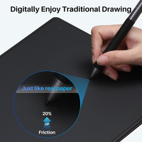 Tablette graphique numérique Huion H1061P 8192 niveaux de pression 5080 LPI avec touches programmables pour le dessin professionnel