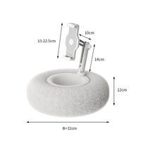 Support de téléphone portable en peluche douce, magnétique, rotatif à 360 degrés, réglable, pour tablette, lit, canapé, bureau, iPad, support mobile