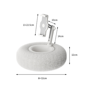 Support de téléphone portable en peluche douce, réglable multi-angles, pour <span class=keywords><strong>lit</strong></span>, canapé, bureau, <span class=keywords><strong>iPad</strong></span>, support de tablette paresseux - Product Image 5