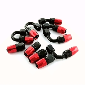 AN4 AN6 AN8 AN10 AN12 AN16 AN20 السيارة 90 درجة سبائك الألومنيوم مبرد الزيت قطب خط وقود الغاز خرطوم أنبوب نهاية Fittin - Product Image 4