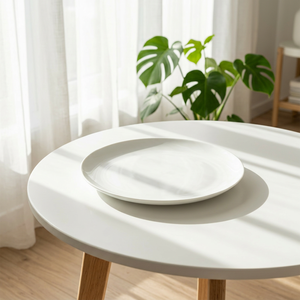 Assiettes à steak rondes européennes pas cher 10 pouces assiettes blanches en porcelaine pour la restauration - Product Image 4