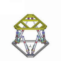 Vente chaude Conception Technique Professionnelle Vibration Dynamique 6 Dof Simulateur De Vol De Plate-Forme De Mouvement 300KG à Vendre Prix