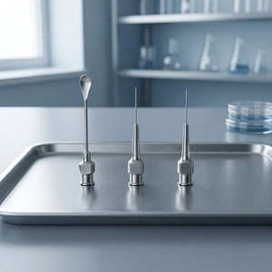 Irrigador Cranz Sterling Anel, cánula lacrimal recta de calibre 23, hecha de acero inoxidable, instrumentos oftálmicos - Product Image 2