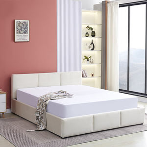 Venta al por Mayor de Fábrica, Cama de Plataforma Tapizada de Estilo Europeo Personalizada y Económica con Almacenamiento - Product Image 3