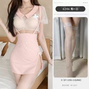 Ensemble de lingerie sexy respirante pour femmes, grande taille, dentelle, sous-vêtements, XXL, vêtements de nuit avec broderie, tissu en laine peignée, tricoté - Product Image 2