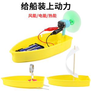 Aerodynamics is transmitted to the ship, power is installed on the ship, and a speedboat is installed. (Science experiment, - Product Image 1