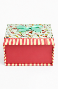 Caja de Cartón Rígido con Cierre Magnético y Lazo de Cinta, Impresa con Diseño Floral Personalizado, para Alimentos, Cosméticos, Regalos - Product Image 4