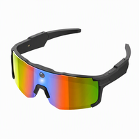 Lunettes Intelligentes IA 8MP 1080P BT6.0 Charge Magnétique Micro en Silicone Appel Vocal 55g ABC PC Étanche IPX5 Contrôle Tactile Assistant IA Extérieur