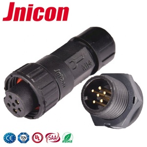 निविड़ अंधकार कनेक्टर ip67 ip68 M16 2 3 4 5 6 <span class=keywords><strong>8</strong></span> पिन डीसी कनेक्टर प्लग - Product Image 1