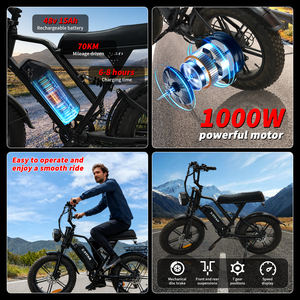 จักรยานไฟฟ้าแบบออฟโรดล้อโต 20 นิ้ว (รุ่น G60) - สต็อกในสหรัฐอเมริกา 48V 15Ah 1500W 7 สปีด มอเตอร์กลางแบบ MTB - Product Image 5