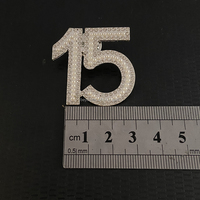 Numéro numérique personnalisé 1 2 3 4 5 6 7 8 9 10 11 12 13 14 15 16 17 18 19 20 Broches en perles et cristaux disponibles tous les numéros