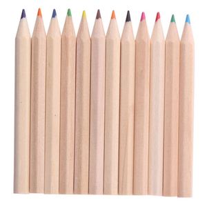 Ensemble de crayons de couleur écologiques en bois miniatures pour enfants, personnalisés, bon marché, 12 couleurs - Product Image 4