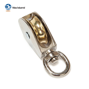 Polea de Aleación de Zinc Fundida a Presión con Ojo Giratorio o Fijo, Niquelada, de Aleación de Zinc o Acero Inoxidable, para Retractilador de Correa para Mascotas - Product Image 3