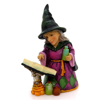 Statue de sorcière miniature en résine artisanale en gros personnalisée Décoration de sorcière Figurine de sorcière Cadeau en vente