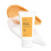 Nettoyant Moussant Personnalisé à l'Acide Kojique, Curcuma, Acide Hyaluronique, Niacinamide et Vitamine C Éclaircissant pour le Visage Adulte – OEM ODM