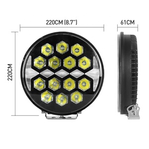 Foco LED de 9 pulgadas, 4x4, 200W, 20000LM, luces LED todoterreno, luz Led DE TRABAJO DE 9 pulgadas, luces de conducción Led todoterreno para <span class=keywords><strong>2022</strong></span> - Product Image 3