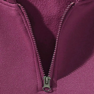 Sweats à capuche personnalisés pour hommes Sweats à capuche d'hiver en polyester/coton à demi fermeture éclair - Product Image 3