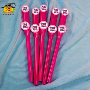 Pailles en forme de pénis FANKASI, couleur chair, en plastique, accessoires amusants pour les fêtes, les bars et les discothèques - Product Image 4