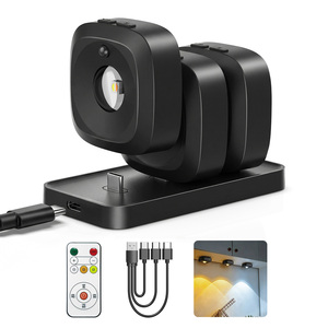 Under Cabinet <b>Light</b> <b>with</b> Charge Station, Rechargeable Magnetic Poster <b>Lights</b> <b>with</b> 3 Color Temperatures, Dimmable <b>Timer</b> LED <b>Light</b> - Product Image 1