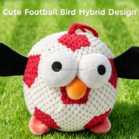 Jouet pour chien en peluche en forme de ballon de football, interactif, avec papier froissé, jouets en peluche pour chiens de petite et moyenne taille