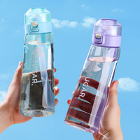 Bouteille d'eau sans BPA, anti-fuite, avec capsules aromatisées, sans sucre et sans calories, pour une consommation quotidienne