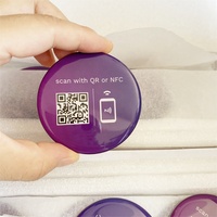 Menu Numérique de Table de Restaurant 13.56mhz Étiquette RFID NFC Code QR pour Commander des Plats