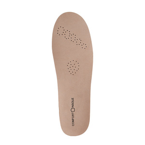 Leather Insole Cowhide Latex Arch Support Shock Absorbing Breathable Sweat Wicking Soft Sole Full Length - Product Image 1