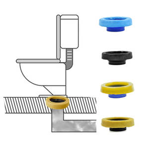 Anneaux de cire pour <span class=keywords><strong>cuvette</strong></span> de toilette à bride extra épaisse personnalisés, <span class=keywords><strong>joint</strong></span> de plomberie, convient aux toilettes de 3 pouces ou de 4 pouces - Product Image 1